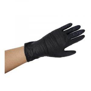 Medium Nitrile Black Gloves 100pk