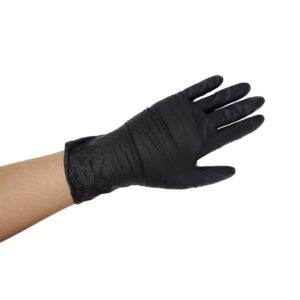 Extra Large Nitrile Black Gloves 100pk